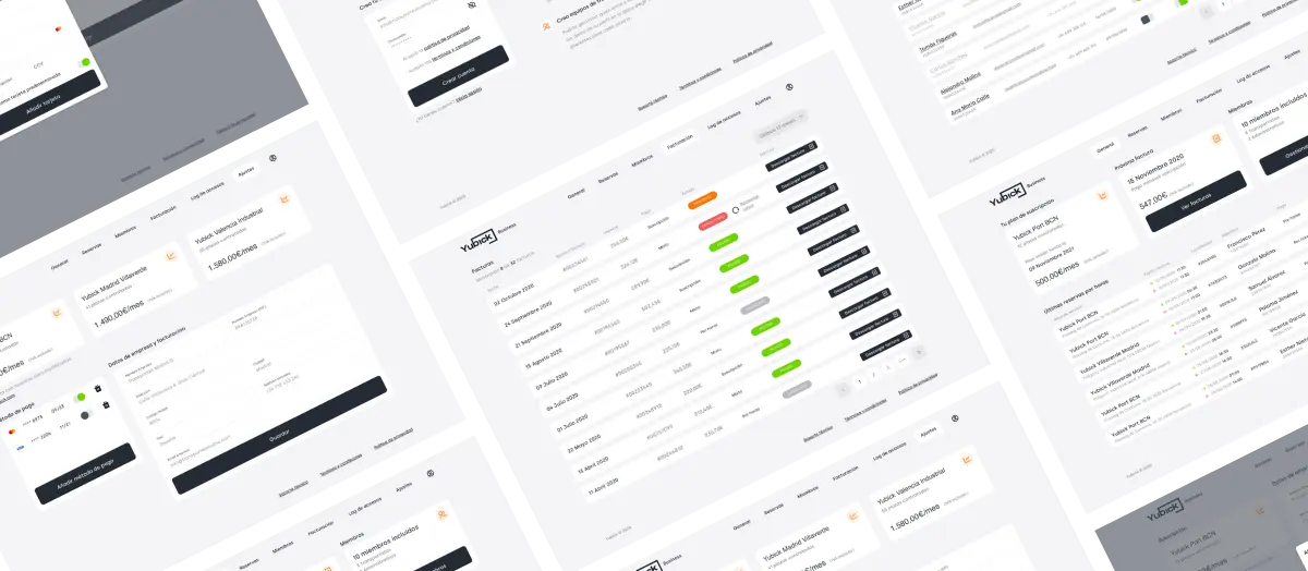 Yubick backoffice screenshots